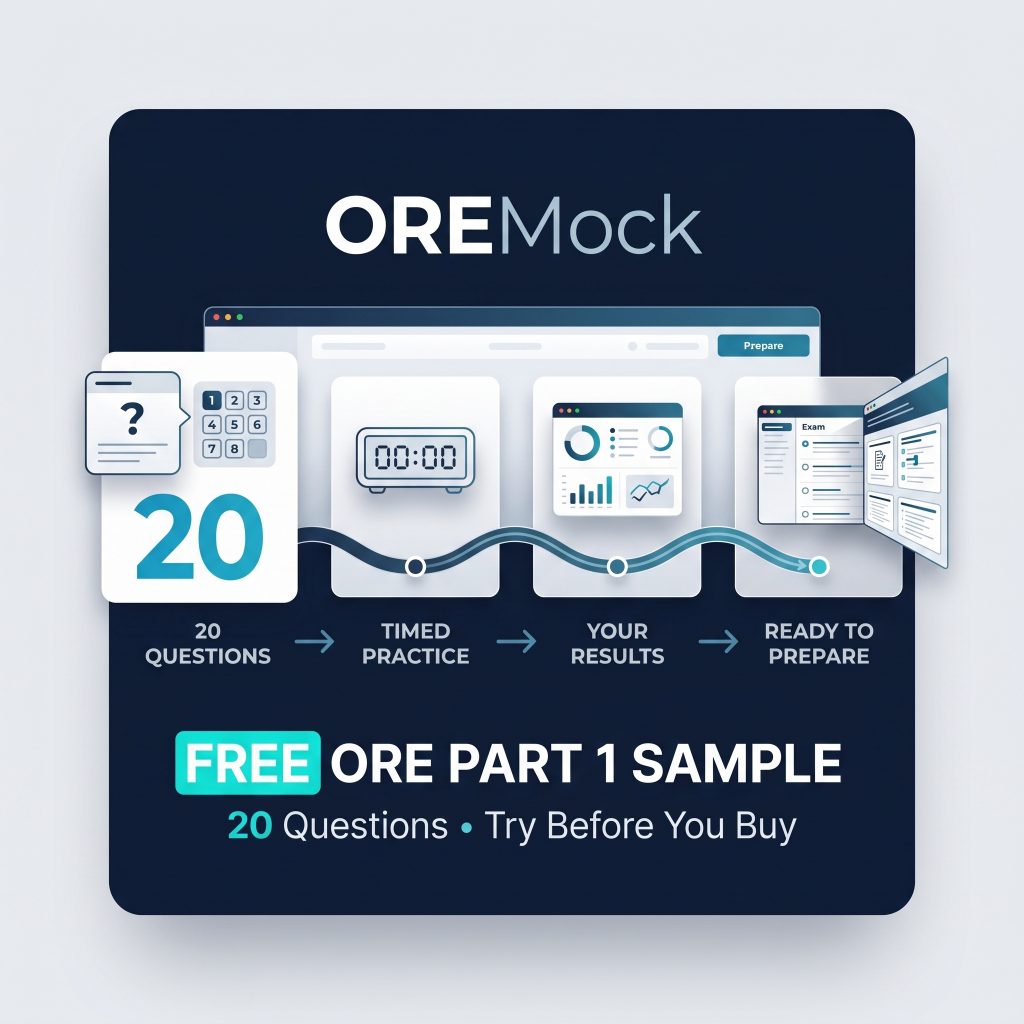 Free ORE Part 1 Mock Exam